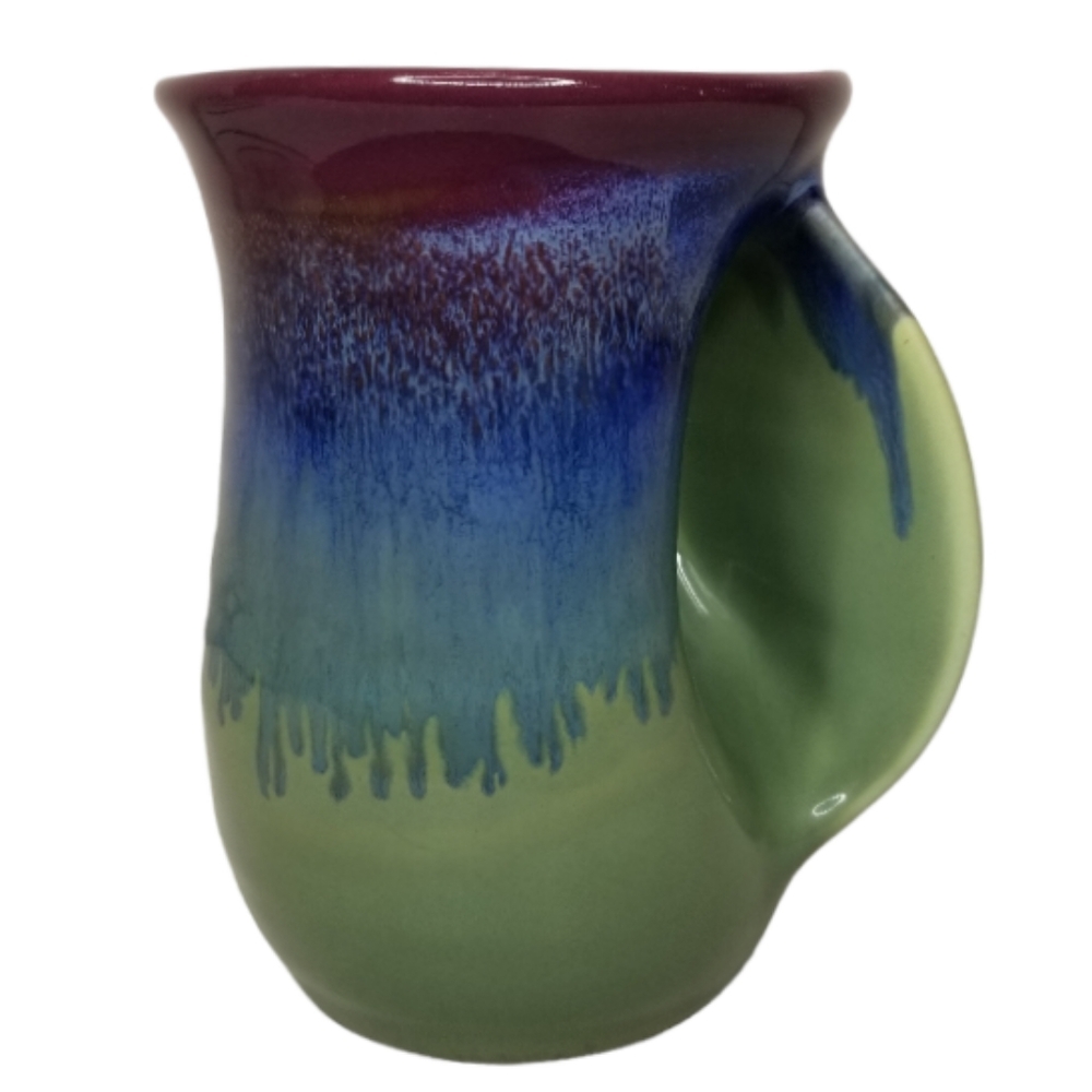 Clay in Motion Handmade Stoneware Hand-warmer Coffee Pottery Mug 14oz Neher 2019